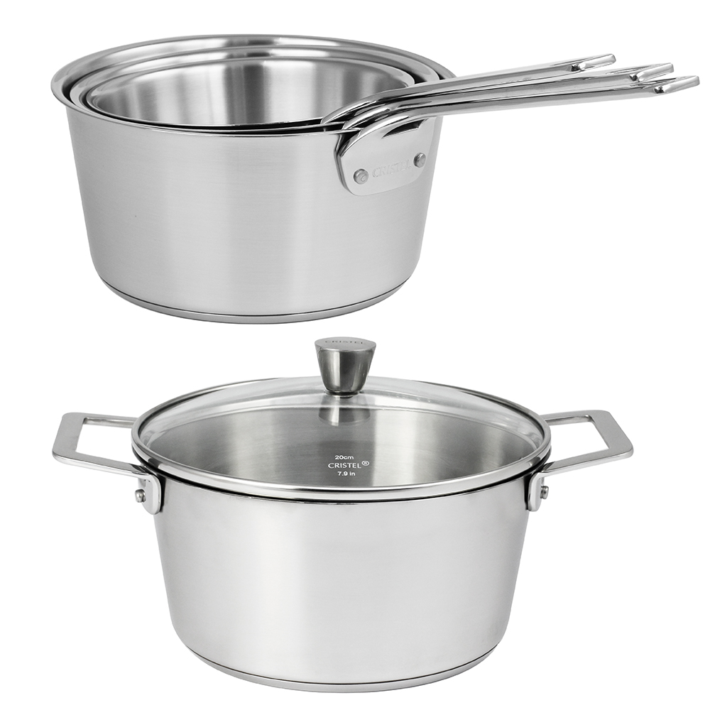 CRISTEL クリステル チェリーテラスシリーズ 20cm 18cm ホットキルト クッキング レシピ本セット ホット・キルトセット クッキングブックつき | チェリーテラス